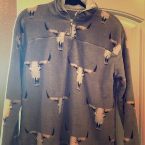 Half zip cozy sweatshirt